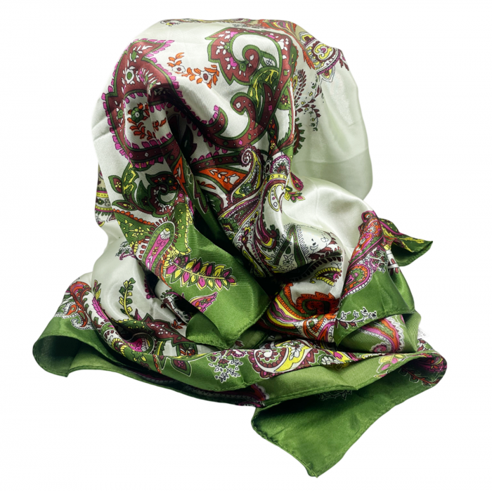 Esarfa YVETTE, Verde, 90x90cm [2]