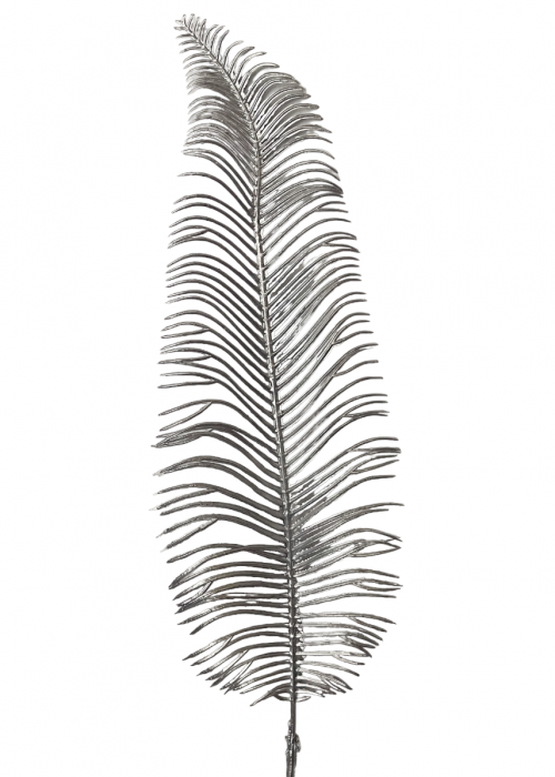 Creanga decorativa LEON, Argintiu, 70cm [4]