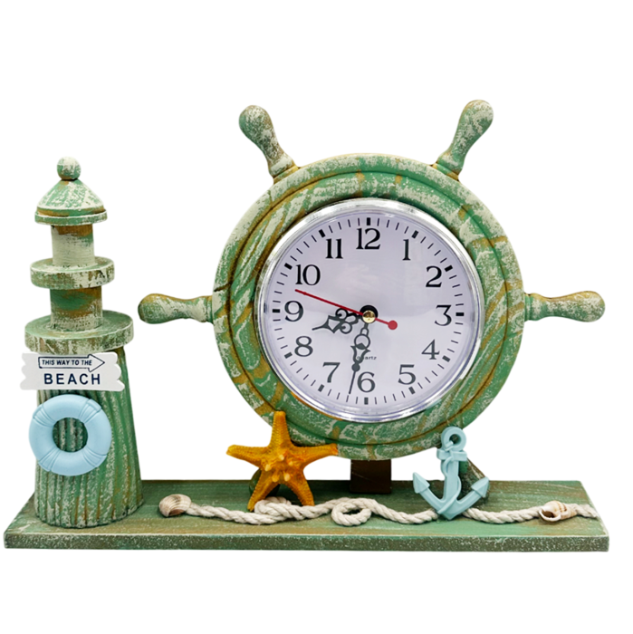 Far decorativ cu ceas BLUE WHEEL, 28x21cm [1]