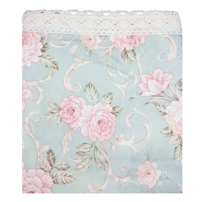 Fata de masa Vintage MINTY 150x280 cm, cu motive florale si dantela [2]