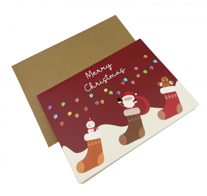 Set 6 Felicitari Craciun GREETINGS, 8.5x11.5cm [7]