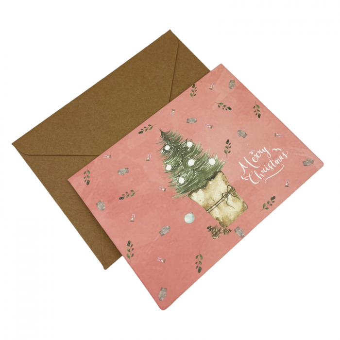 Felicitare Craciun Pastel Xmas 8.5x11.5cm, Set 6 bucati [5]