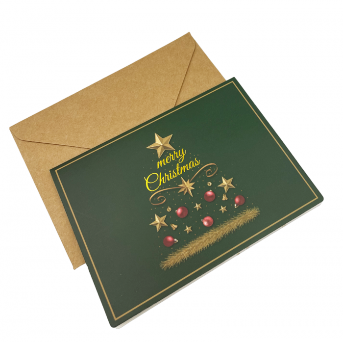 Set 6 Felicitari Craciun MERRY CHRISTMAS, 8.5x11.5cm [3]