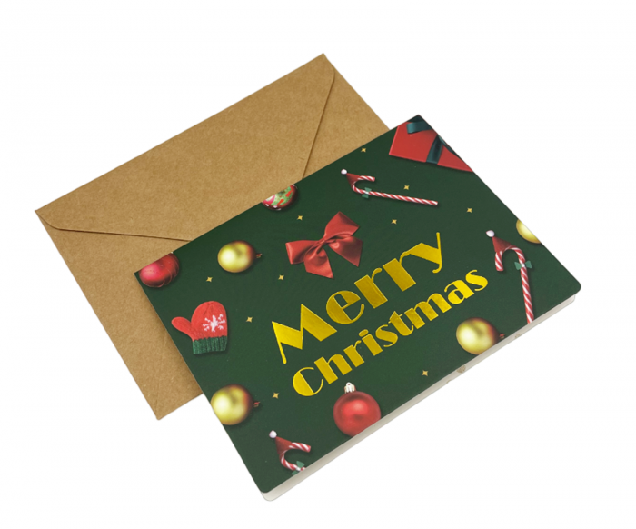 Set 6 Felicitari Craciun MERRY CHRISTMAS, 8.5x11.5cm [7]