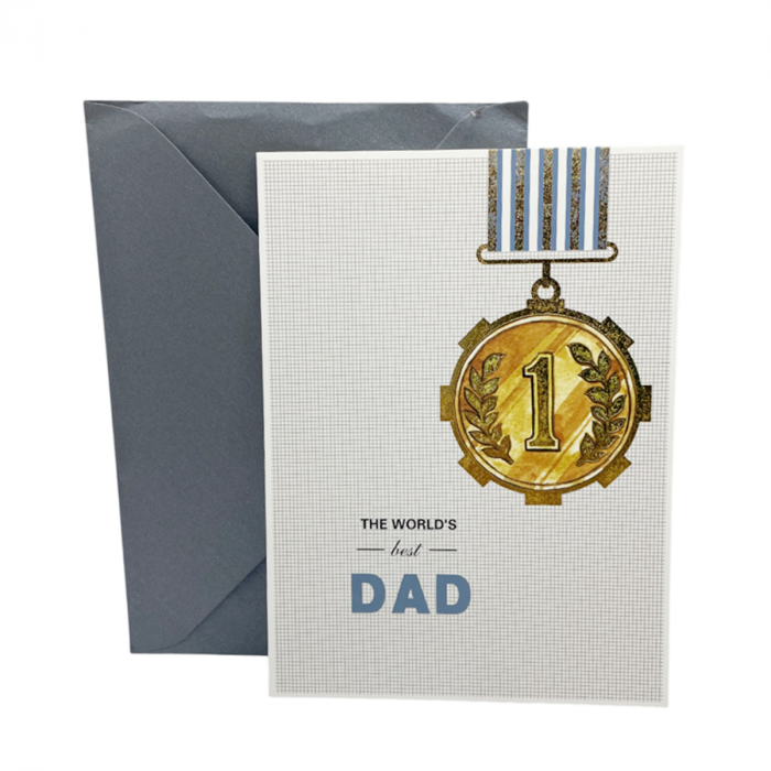 Felicitare cu plic BEST DAD, 12x17cm [2]