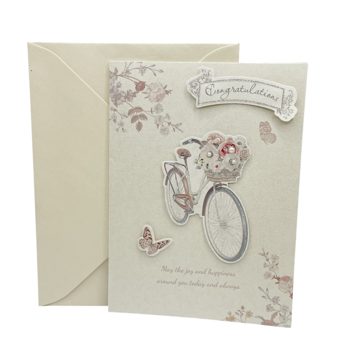 Felicitare cu plic perlat CONGRATULATIONS [1]