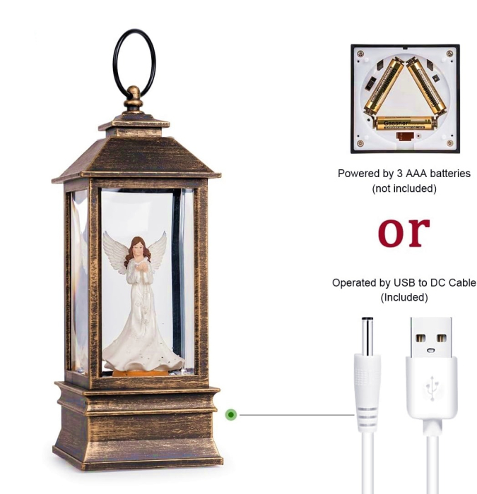 Felinar muzical LED cu Inger și Efect Sclipici HOLLY [3]