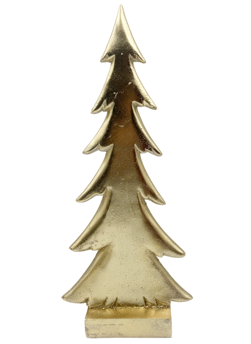 Figurină Brad de Crăciun Auriu RICHARD – Decor Elegant [2]