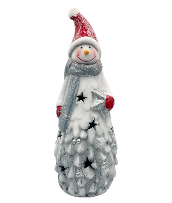 Figurina Craciun Om de zapada cu lumina LED JOLLY, 26cm [1]