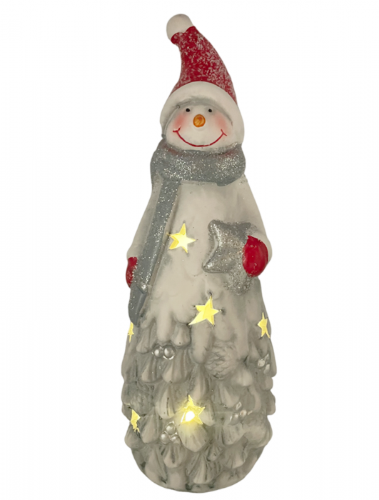 Figurina Craciun Om de zapada cu lumina LED JOLLY, 26cm [3]