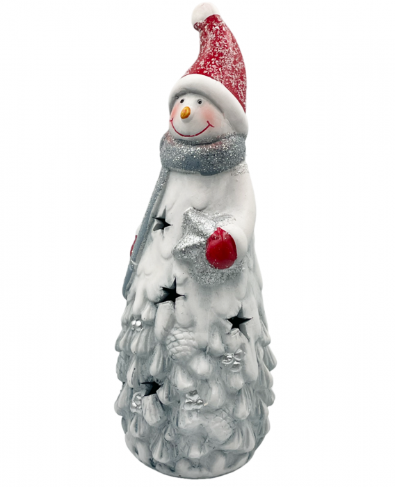 Figurina Craciun Om de zapada cu lumina LED JOLLY, 26cm [2]