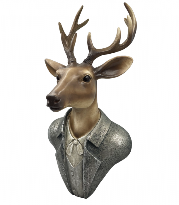 Decor perete Cap de cerb FOREST, 16x34cm [2]