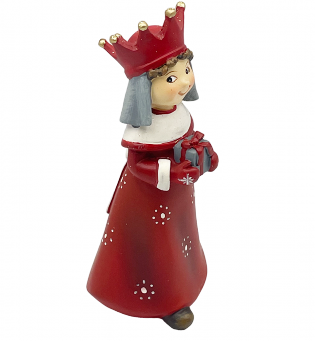 Figurina Craciun Printesa cu coroana si mantie NATALIE, 14.5cm [2]