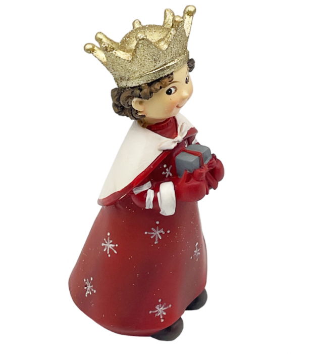 Figurina Craciun Printesa cu coroana si mantie NATALIE, 16cm [2]