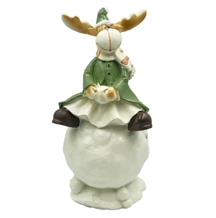 Figurina Craciun Ren pe bulgare MINTY, 7x18cm [2]