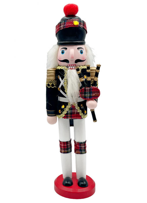 Figurina Craciun - Spargatorul de Nuci CAMERON, Negru, 30cm [1]