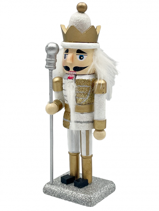 Figurina Craciun - Spargatorul de Nuci CALLUM, Auriu, 15.5cm [2]