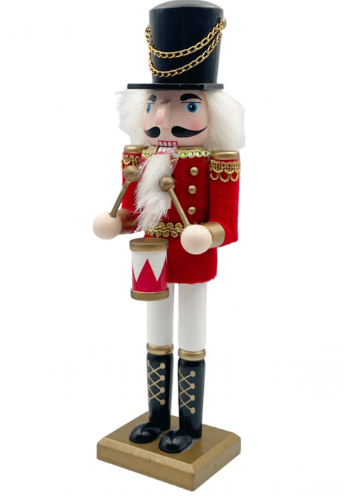 Figurina Craciun - Spargatorul de Nuci CAMERON, Rosu, 30cm [2]