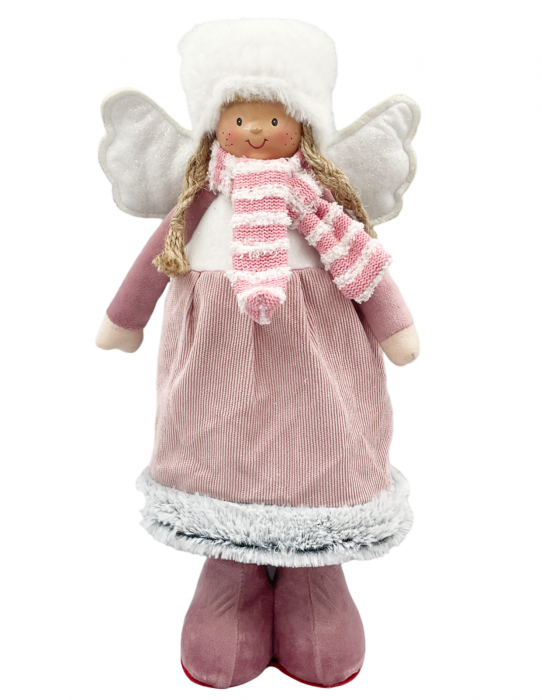 Figurina Craciun ZANA NATALIE, Roz, 35cm [1]