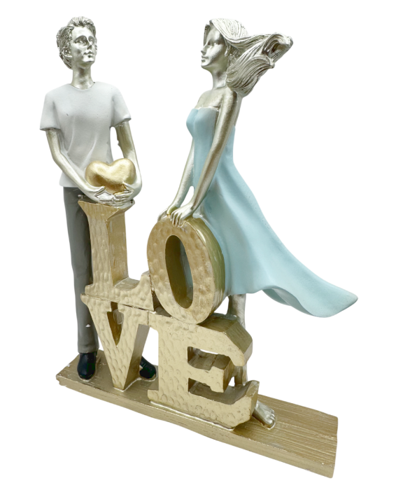 Figurină cuplu „Love” – decor romantic [2]