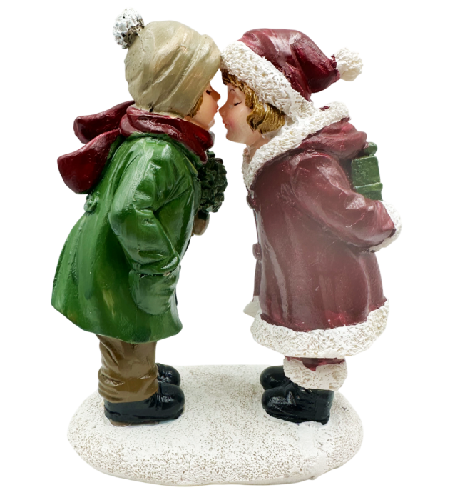 Figurină Copii cu hainute rosu/ verde KISSING KIDS [1]