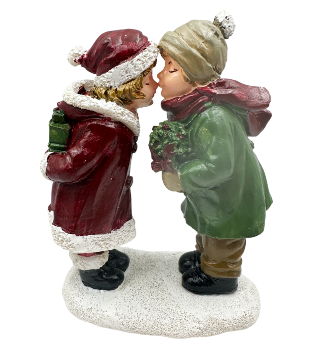 Figurină Copii cu hainute rosu/ verde KISSING KIDS [2]