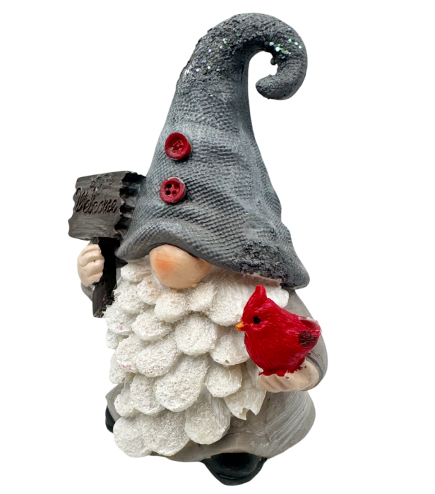 Spiriduș decorativ de Crăciun cu caciula gri FIZZY [2]