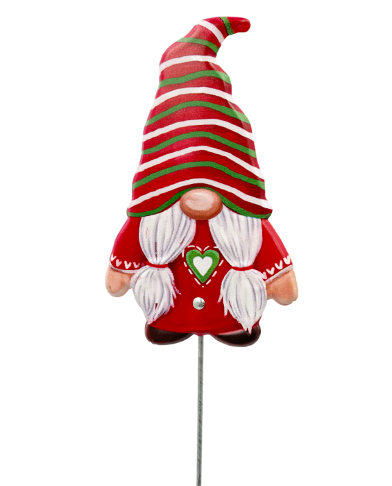 Figurină decorativă Spiridus de Craciun pe bat FLIMP, 9x15cm [2]