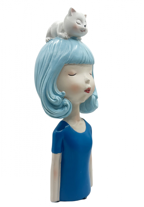 Figurina Fata cu Pisica AMELIE, 23cm [2]