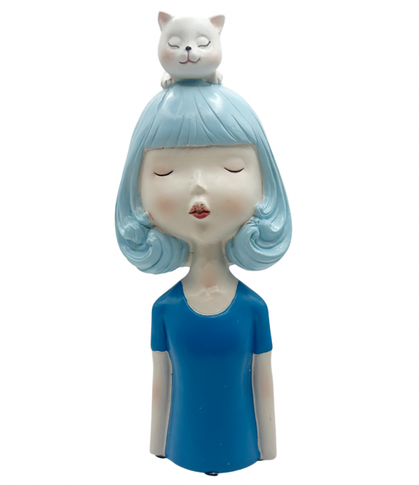 Figurina Fata cu Pisica AMELIE, 23cm [1]
