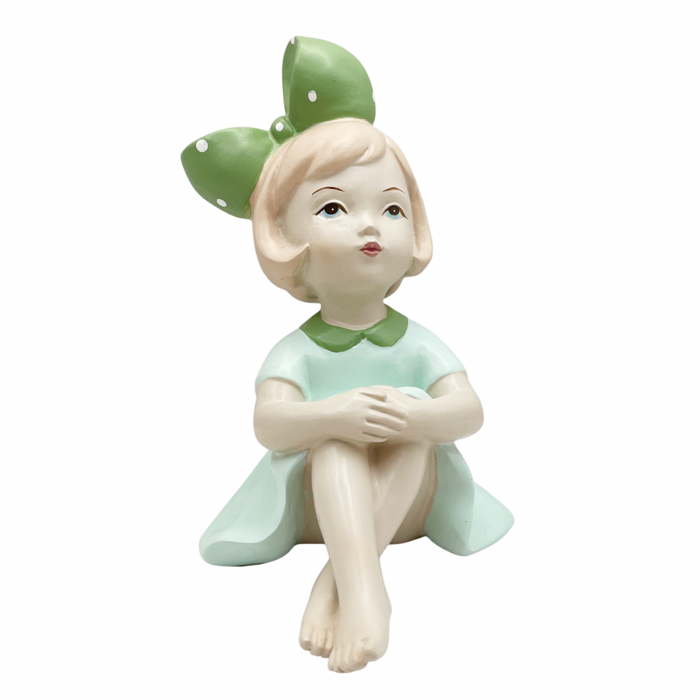 Figurina Fetita cu fundita AYLA, 11x14cm [1]