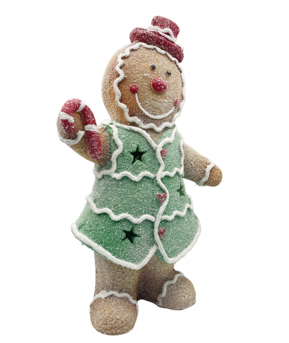 Figurina Baiat turta dulce cu lumina LED SPICY, 16x12x45cm [2]