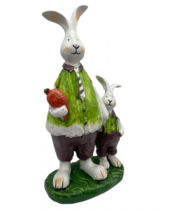 Figurina Iepure cu pui BUGSY, 8x19cm [2]