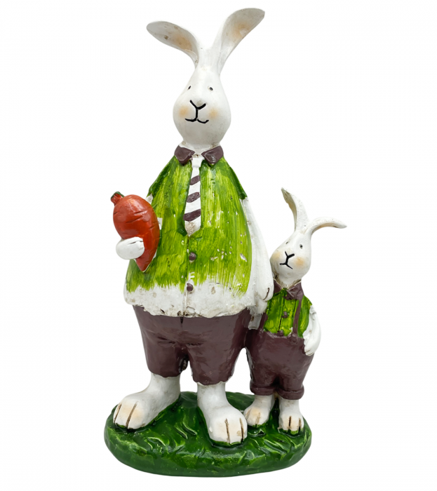 Figurina Iepure cu pui BUGSY, 8x19cm [1]