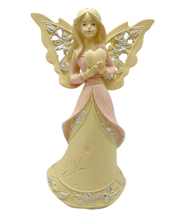 Inger decorativ EVANGELINE, Roz, 15cm [1]