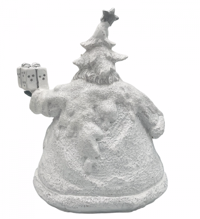 Figurina Mos Craciun GLAM, Alb, 15cm [3]