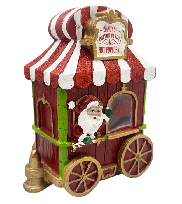 Figurină Stand Festiv Moș Crăciun COTTON CANDY [1]