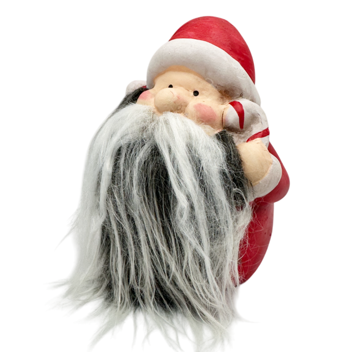 Figurină Moș Crăciun cu Barbă Pufoasă JOY [1]