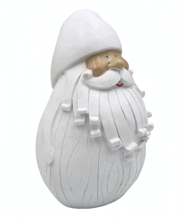 Figurina Mos Craciun FUNNY, Alb, 12cm [2]