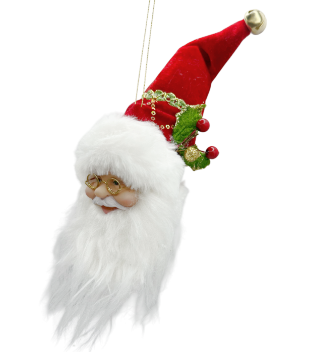 Figurina Mos Craciun - Decor pentru sticla JOY, Rosu, 28cm [2]