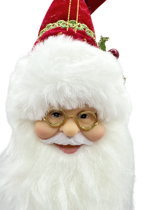 Figurina Mos Craciun - Decor pentru sticla JOY, Rosu, 28cm [4]