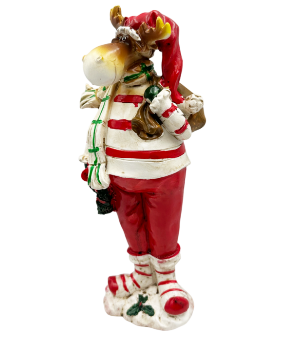 Figurină Ren de Crăciun cu Eșarfă – Decor Festiv [2]
