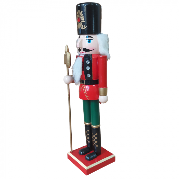 Figurina Craciun - Spargatorul de Nuci FINLAY, Rosu/ Verde, 38cm [2]