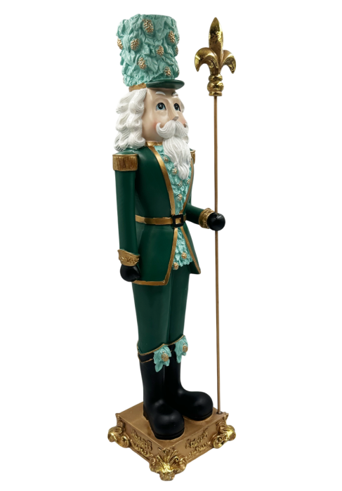 Figurină Spargatorul De Nuci turcoaz cu elemente aurii IMPERIALE [2]