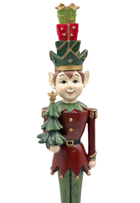 Figurină Spiriduș cu Brad și Cadouri IMPERIALE – Decor Festiv de Crăciun [2]