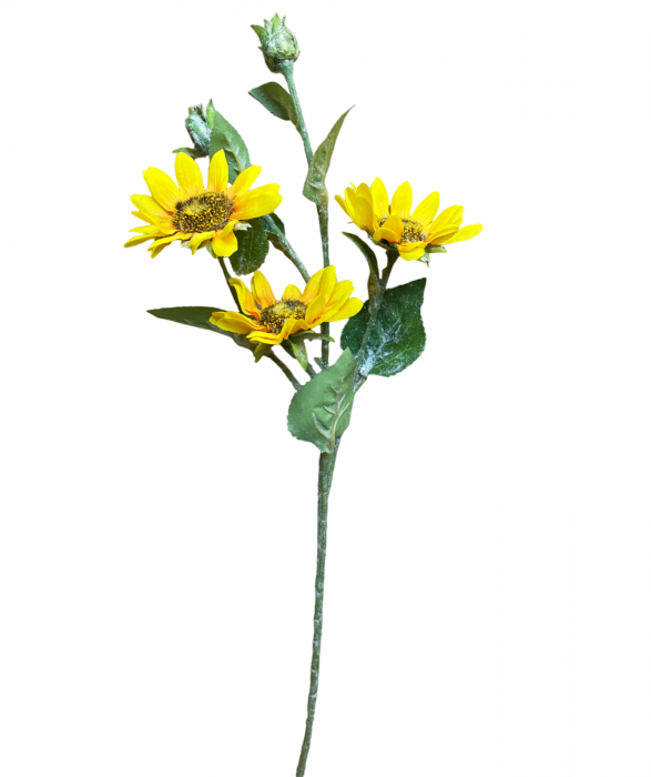 Floarea Soarelui artificiala SOLE, Galben, 65cm [2]