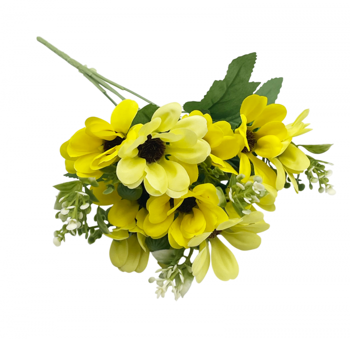 Flori de Camp artificiale SYLVIA, Galben, 30cm [2]