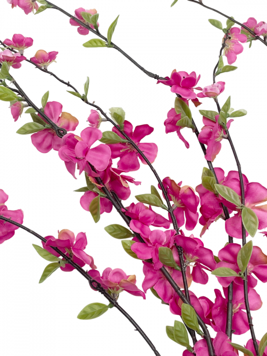 Crenguta cu flori artificiale BLOSSOM, Fucsia, 50cm [3]