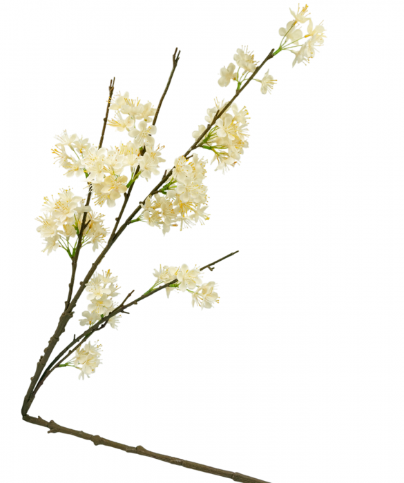 Ramura cu flori artificiale CHERRYL, Crem, 100cm [3]