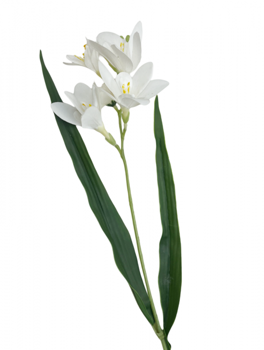 Frezie artificiala KENDRA, Alb, 50cm [2]